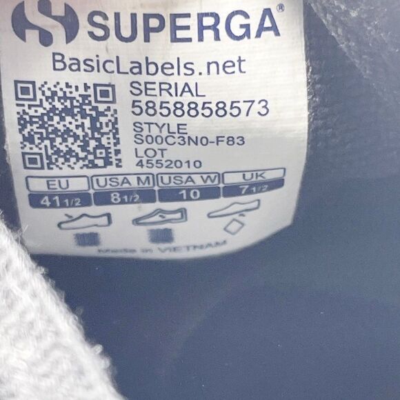 Superga COTU 2730 platform black sneakers - Women’s US 10 / EU 41.5 / US Men’s 8 - Picture 9 of 9